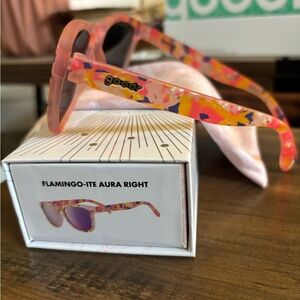 Goodr Flamingo-Ite Aura Right Sunglasses - Multicolor